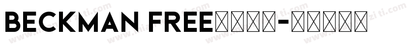 Beckman Free字体下载字体转换